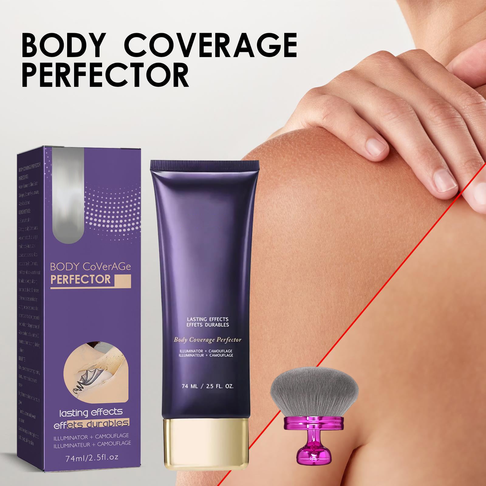 💜Posledný deň - kúpte 1 a získajte 1 zadarmo!💜✨Dokonalý make-up na telo – vodeodolný, ľahký a bezchybný make-up na telo