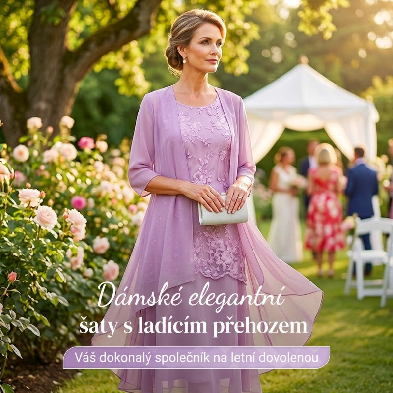 👗Dámsky spoločenský komplet s kolenovou sukňou a svetrom💜