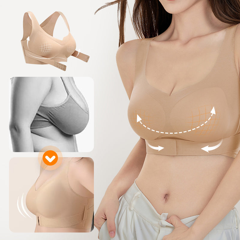 💕Dámska pohodlná bezšvová podprsenka s push-up zapínaním vpredu🎁