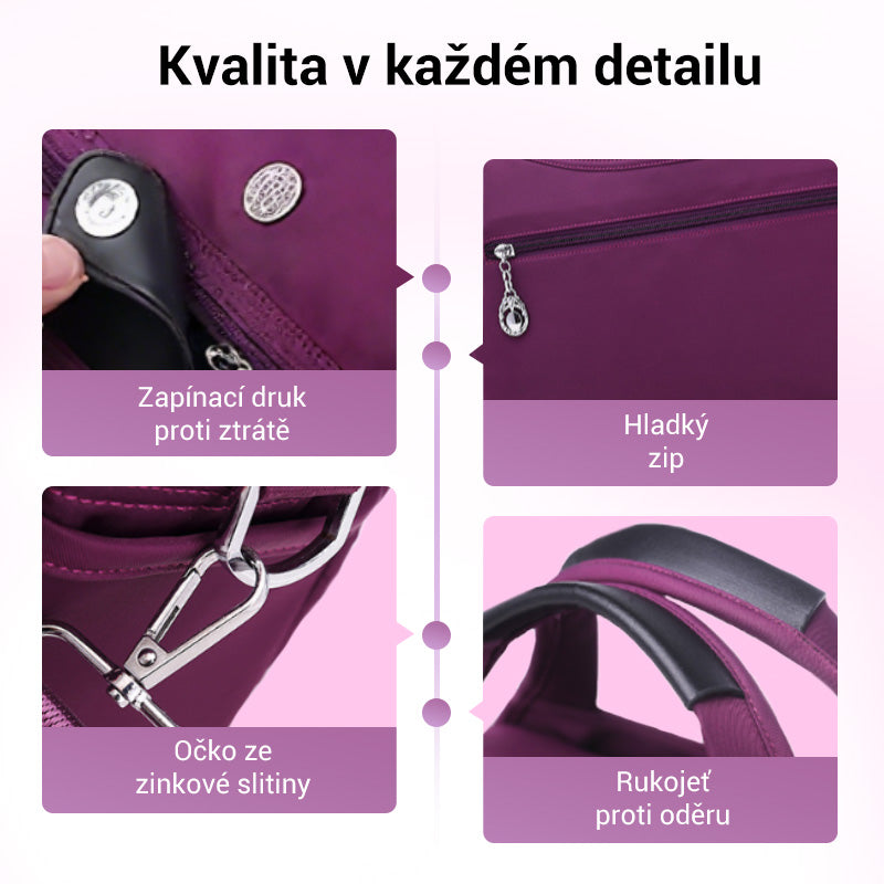 👜Módní taška s velkou kapacitou a ochranou proti krádeži