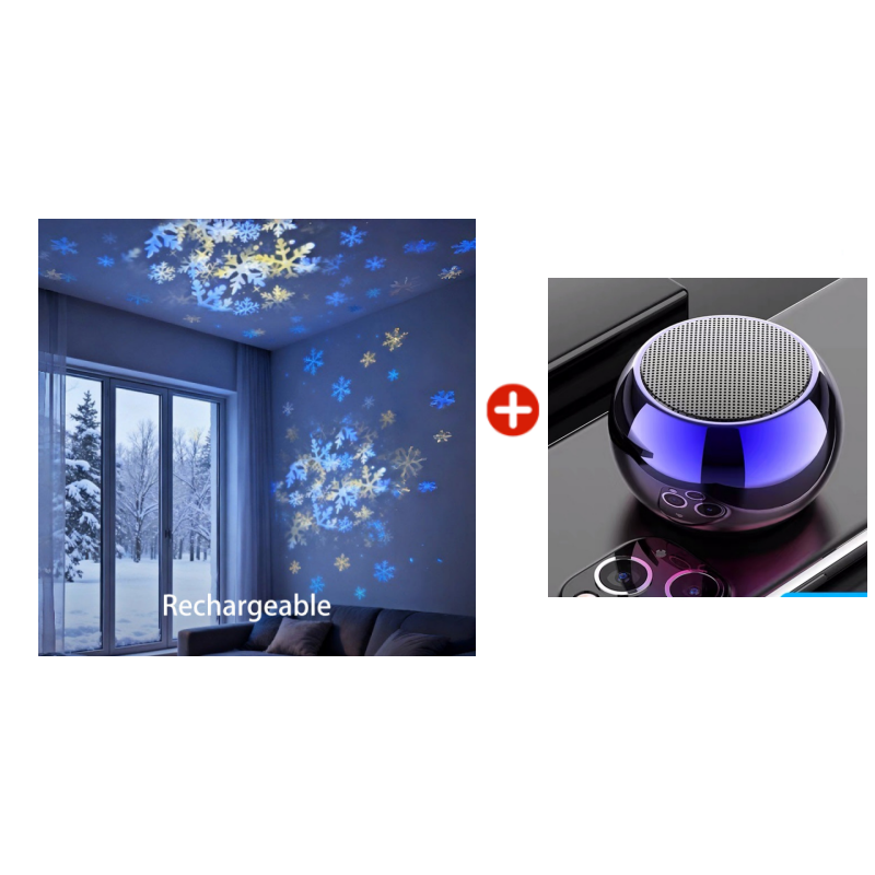 ✨Dynamicky rotujúce LED projektor