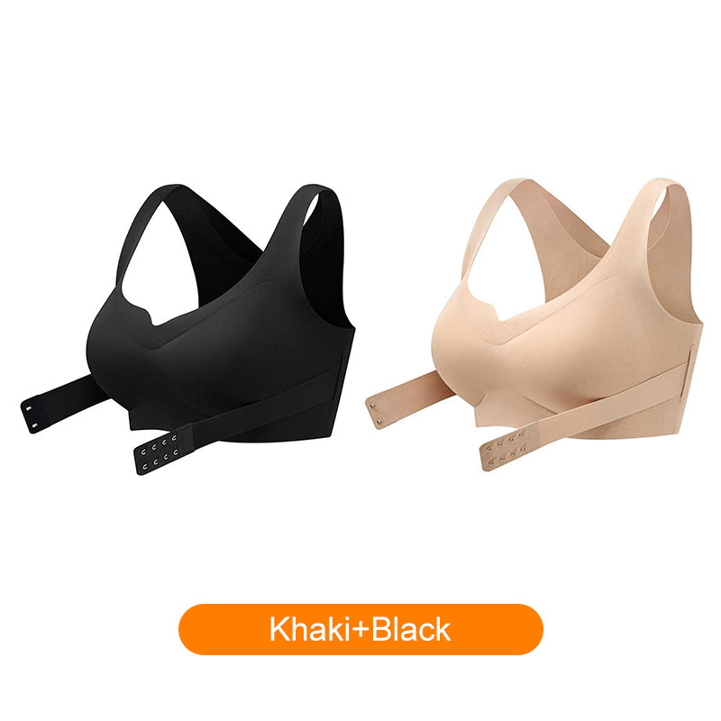 💕Dámska pohodlná bezšvová podprsenka s push-up zapínaním vpredu🎁