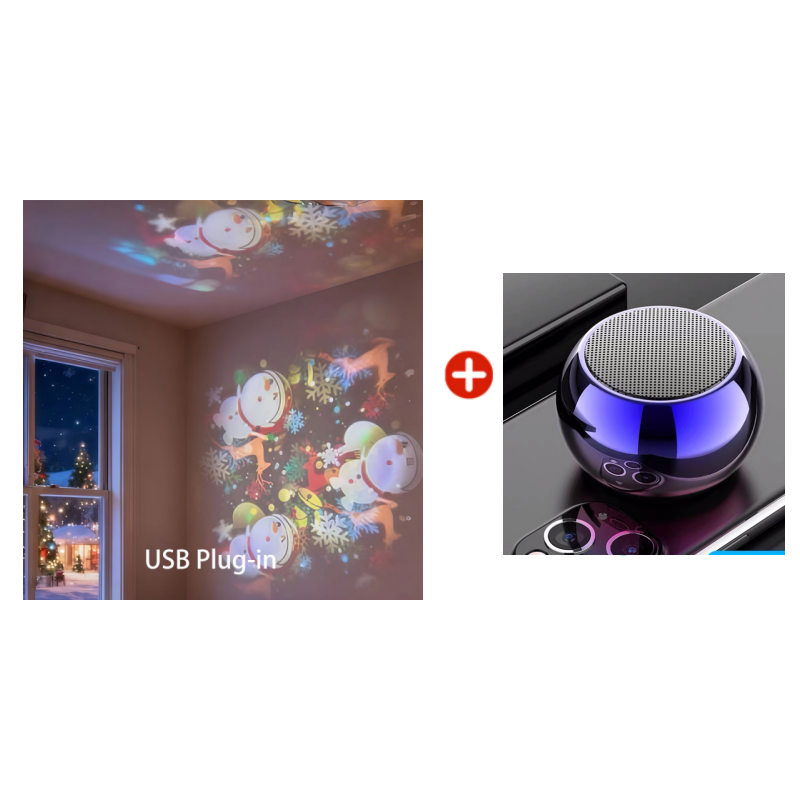 ✨Dynamicky rotujúce LED projektor