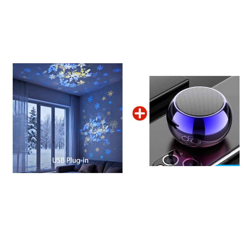✨Dynamicky rotujúce LED projektor