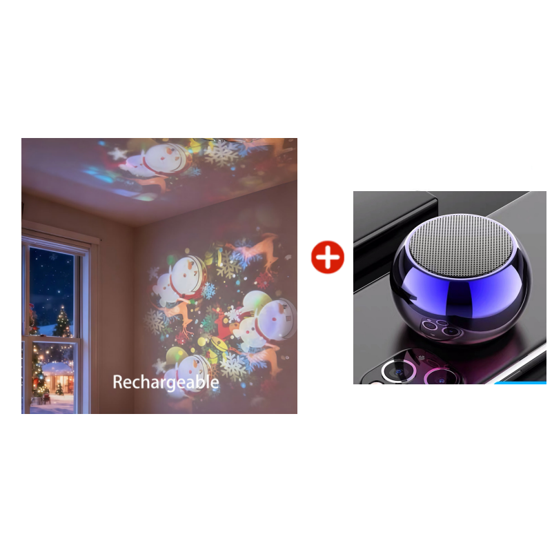 ✨Dynamicky rotujúce LED projektor