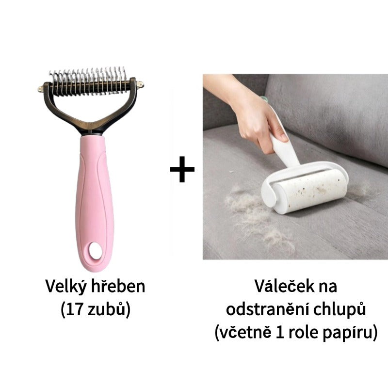 🐶Hrebeň na starostlivosť o srsť domácich maznáčikov ✨