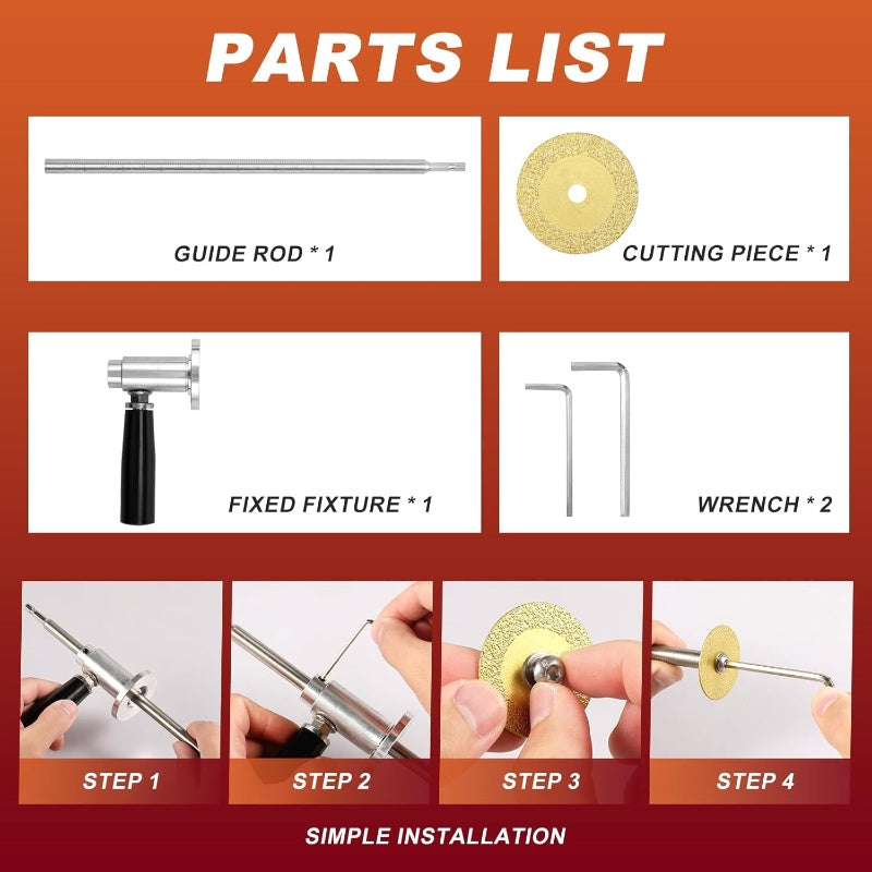 ⚙️ Rezačka na vnútorný priemer PVC trubiek – hĺbka rezu 7 palcov, nastaviteľná, pre rôzne materiály 🔩