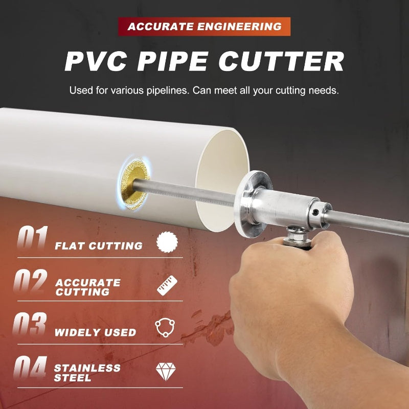 ⚙️ Rezačka na vnútorný priemer PVC trubiek – hĺbka rezu 7 palcov, nastaviteľná, pre rôzne materiály 🔩