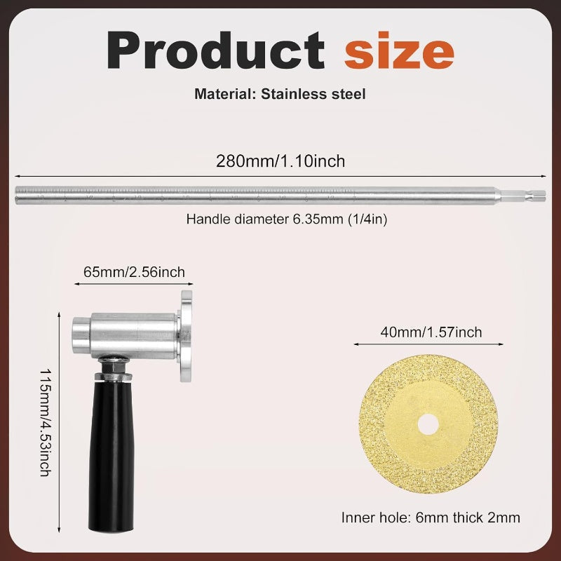 ⚙️ Rezačka na vnútorný priemer PVC trubiek – hĺbka rezu 7 palcov, nastaviteľná, pre rôzne materiály 🔩