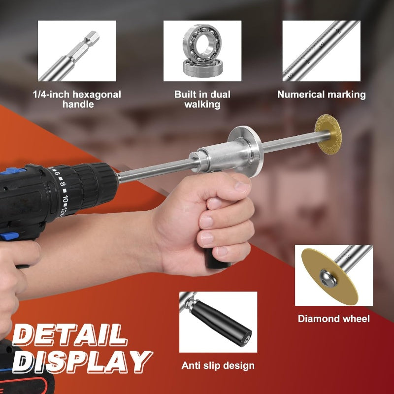 ⚙️ Rezačka na vnútorný priemer PVC trubiek – hĺbka rezu 7 palcov, nastaviteľná, pre rôzne materiály 🔩