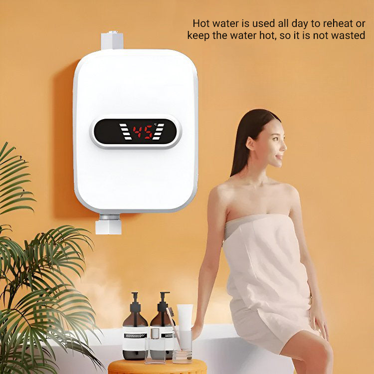 🚿 Prietokový ohrievač vody s termostatom – Kompaktný a energeticky úsporný – Ideálny do sprchy, k umývadlu alebo do kuchyne – Stála teplota vody, jednoduchá inštalácia 💧