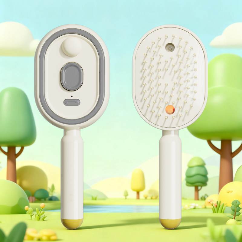 💆‍♀️ Masírujte a vyživujte pokožku hlavy – Elektrická sprejová a masážna kefa na vlasy s rozčesávacími štetinami – platba na dobierku 💧✨