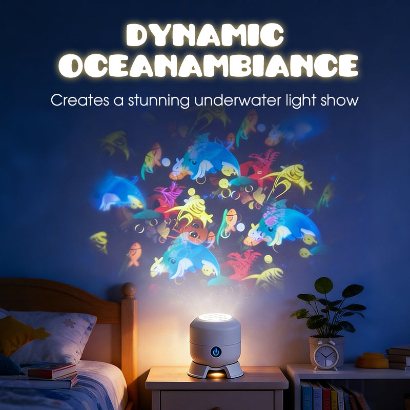 ✨Dynamicky rotujúce LED projektor