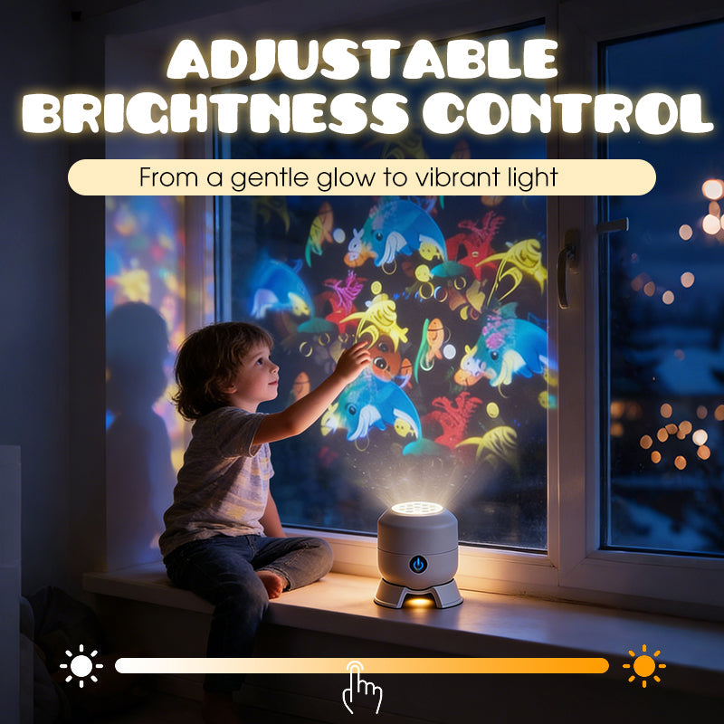 ✨Dynamicky rotujúce LED projektor