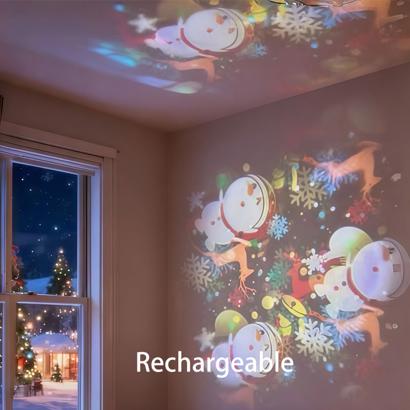 ✨Dynamicky rotujúce LED projektor