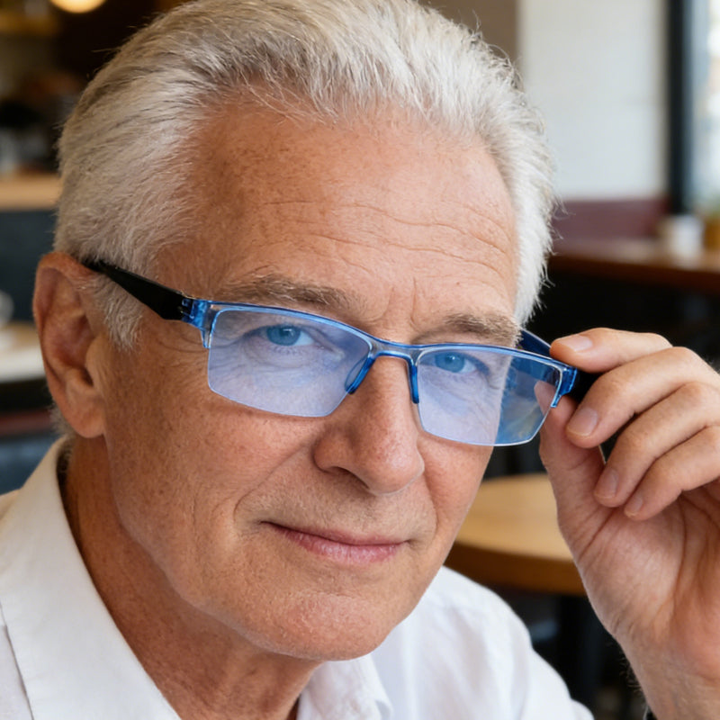 🔥👓Chytré čítacie okuliare so zoomom a filtrom modrého svetla