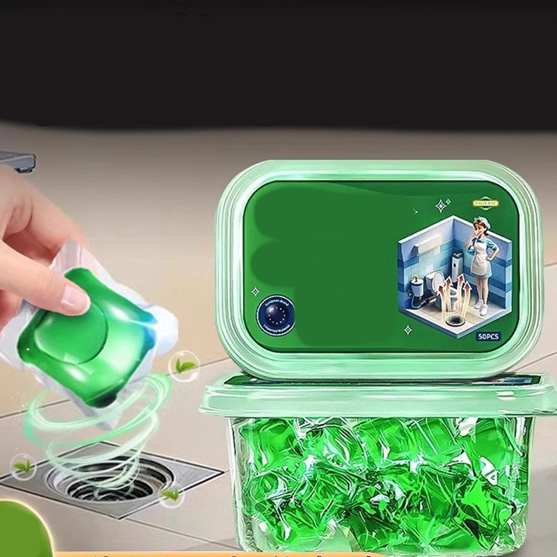 Drain Deodorizer Pods – Bio-enzýmový vzorec neutralizuje pachy pri zdroji. Okamžitá svieža vôňa bez agresívnych chemikálií. Rozlúčte sa s nepríjemnými pachmi.