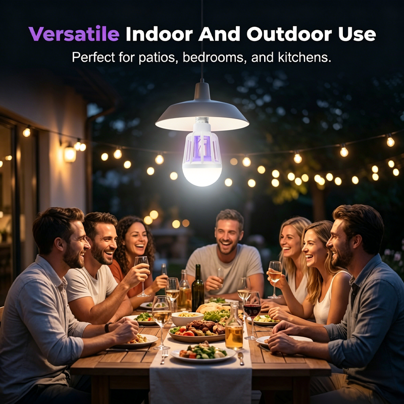 2-v-1 LED lampa proti komárom