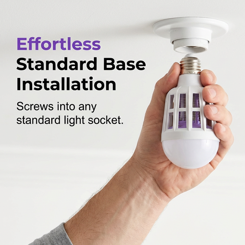 2-v-1 LED lampa proti komárom