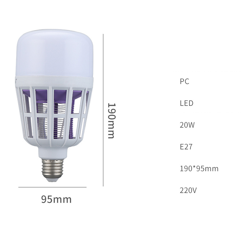 2-v-1 LED lampa proti komárom