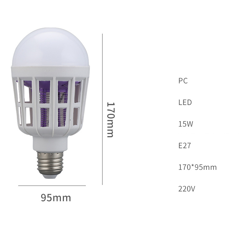 2-v-1 LED lampa proti komárom