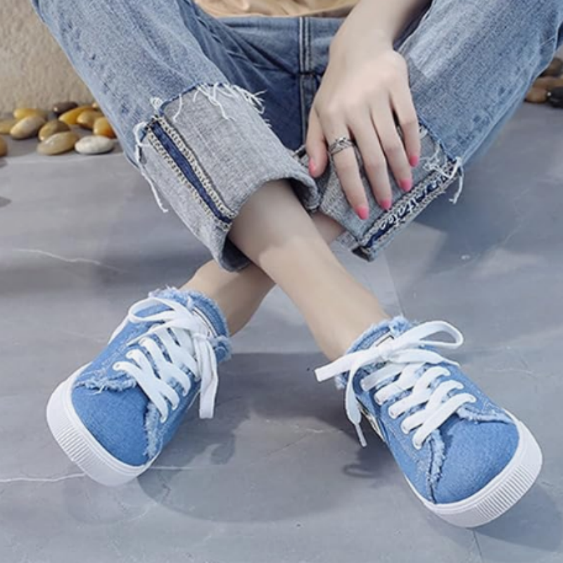 💐Dámske džínsové nazúvacie šľapky - pohodlná podrážka a uvoľnený štýl 👟☀️