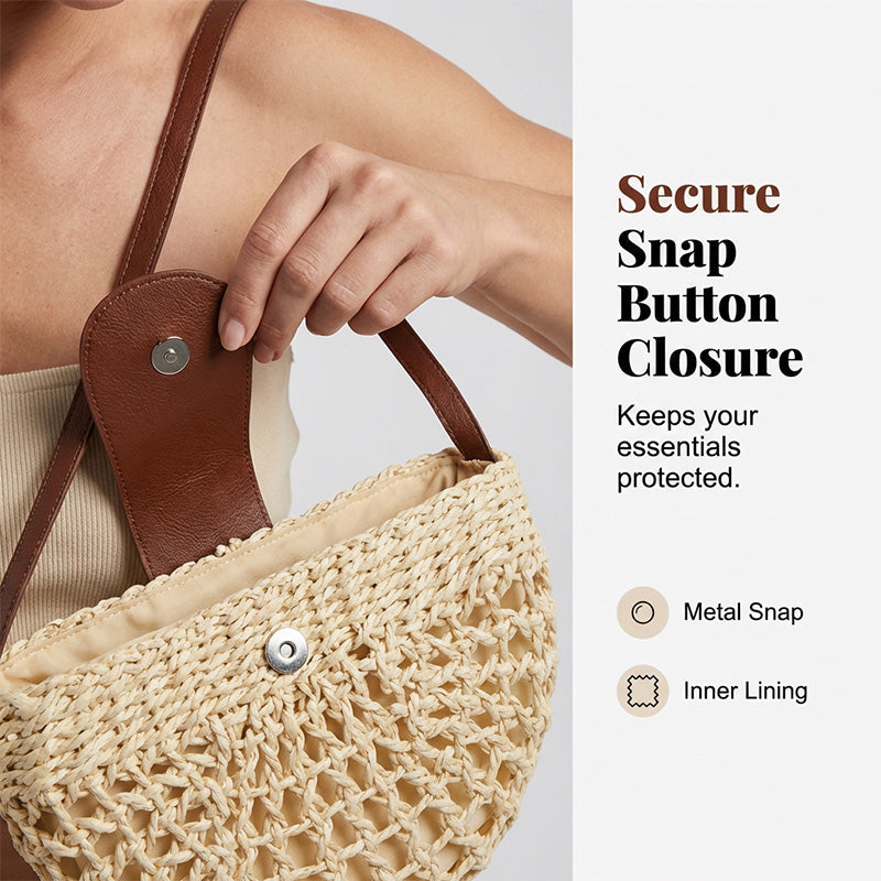 Tkaná crossbody kabelka pro ženy