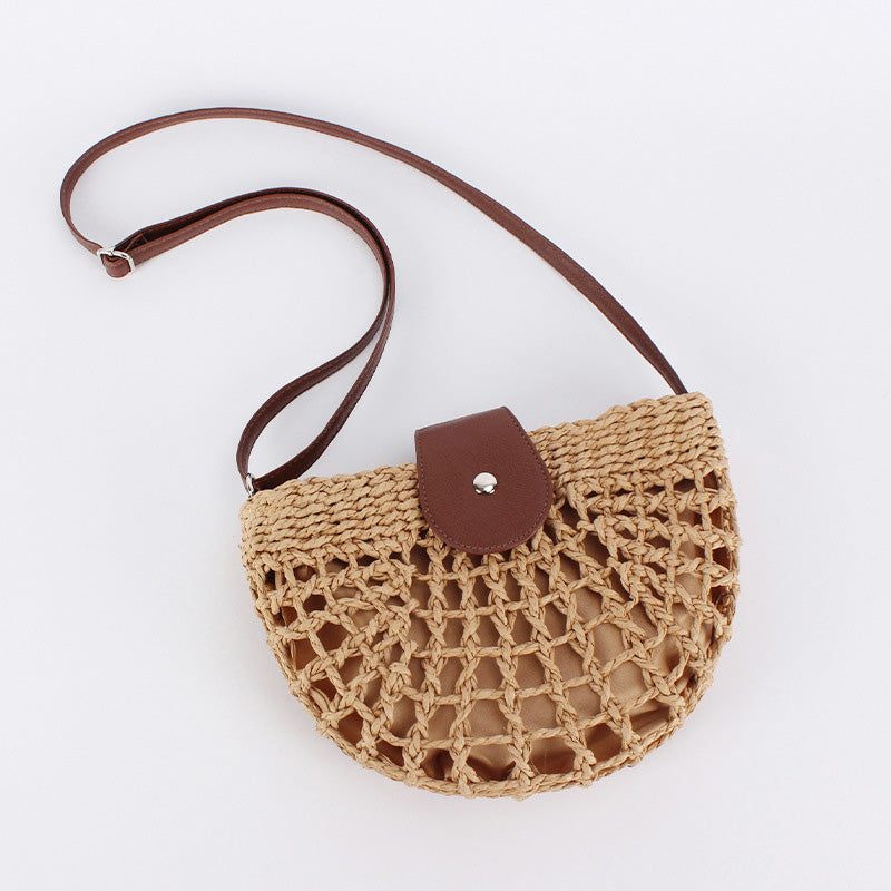 Tkaná crossbody kabelka pro ženy