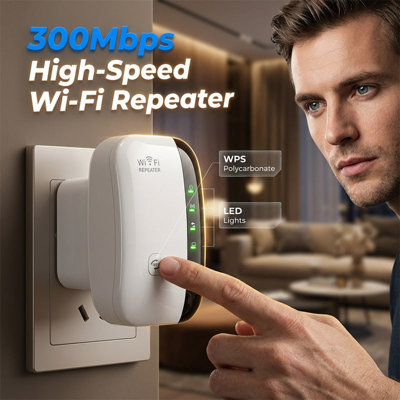 Wi-Fi opakovač a zosilňovač signálu s rýchlosťou 300 Mb/s