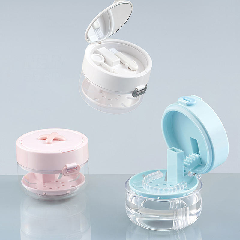 🦷✨Multifunkčný úložný box na zubné protézy a protézy - malý, hygienický, vybavený všetkým potrebným príslušenstvom