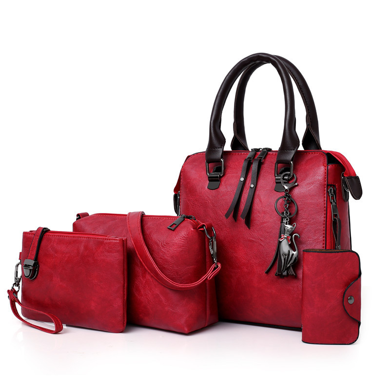 👜Dámska 4dielna sada kabeliek z PU kože – elegantná, všestranná a nadčasová ✨